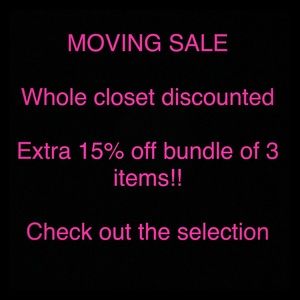 Moving sale!